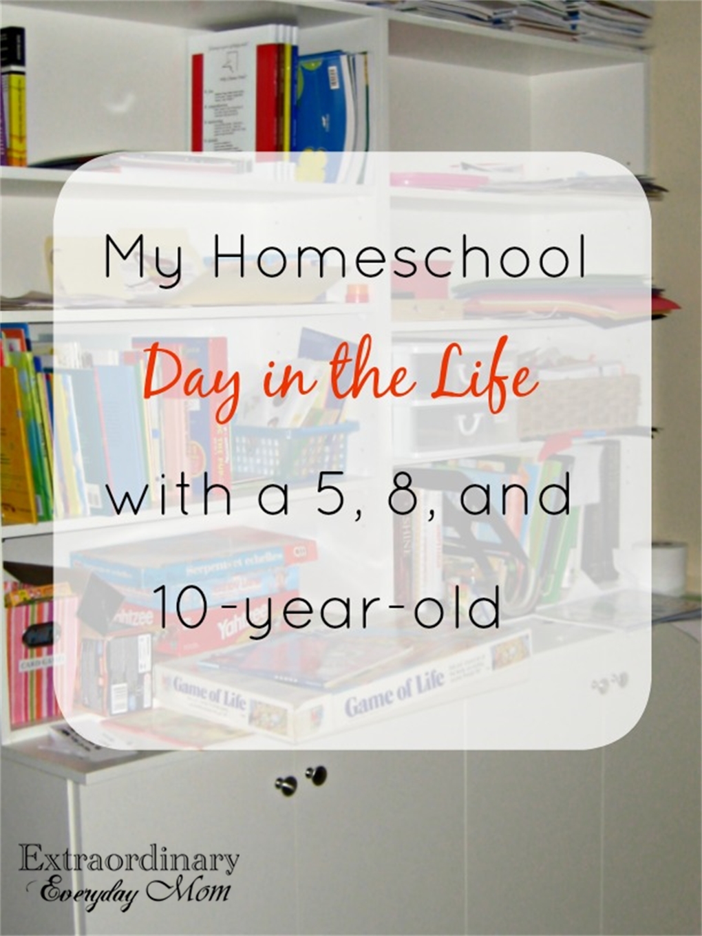 My Homeschool Day in the Life with a 5, 8, and 10-year-old